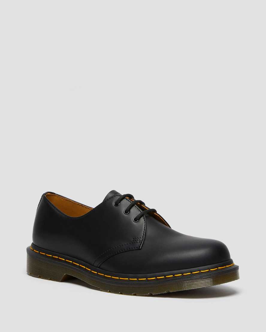 DR. Martens 1461 3 Eye Shoe Black Smooth School Shoe