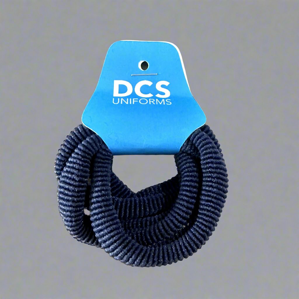 DCS ELASTIC HAIR TIE WOVEN - NAVY, ROYAL BLUE OR MAROON