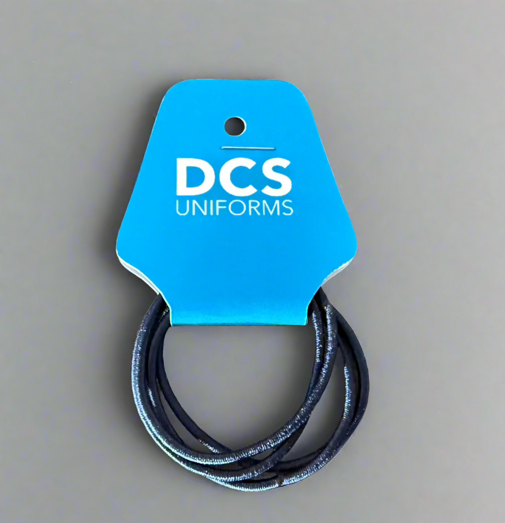 DCS ELASTIC HAIR TIE THIN - NAVY, ROYAL BLUE OR MAROON